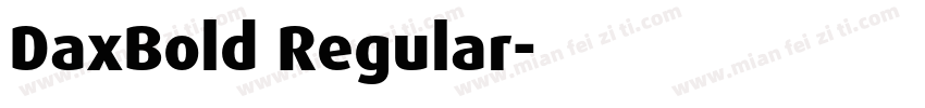 DaxBold Regular字体转换
